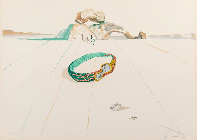 Salvador Dalí, ‘Desert Bracelet, from Time’, 1976, Print, Lithograph in colors on Arches paper, Heritage Auctions
