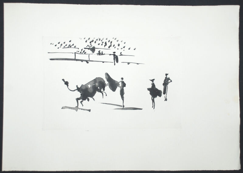 Pablo Picasso, ‘Suerte de Muleta (The Luck of the Red Cape)’, 1959, Painting, Aquatint, Georgetown Frame Shoppe
