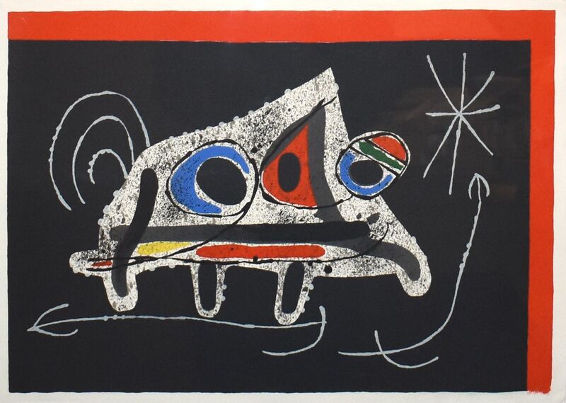 Joan Miró, ‘Le Lezard aux Plumes d'Or, Cover (I)’, 1971, Print, Lithograph, Georgetown Frame Shoppe