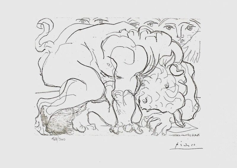 Pablo Picasso, ‘Dying Minotaur’, 1990, Reproduction, Lithograph on wove paper, Art Commerce