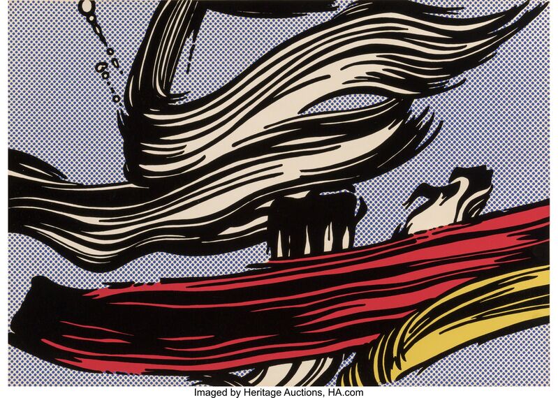 Roy Lichtenstein, ‘Brushstrokes’, 1967, Print, Screenprint in colors on paper, Heritage Auctions