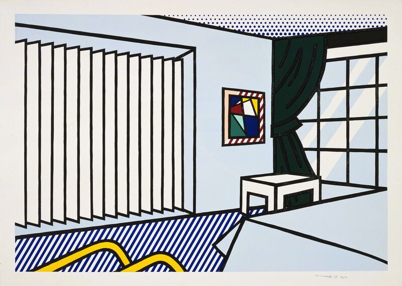 Roy Lichtenstein, ‘Bedroom’, 1991, Print, 10 color woodcut/screenprint, Gemini G.E.L.