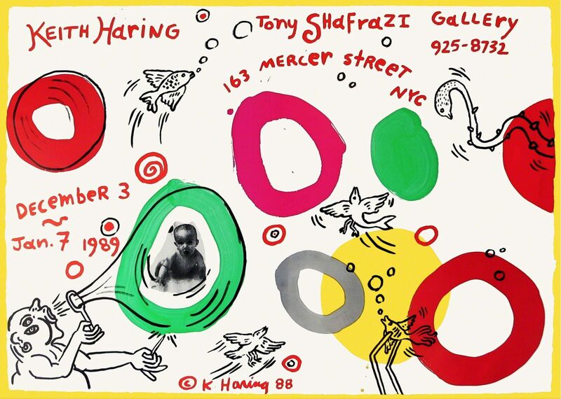 Keith Haring, ‘Artistsposter Tony Shafrazi Gallery, New York, USA’, 1988, Ephemera or Merchandise, Offset Lithograph, Hans den Hollander Prints