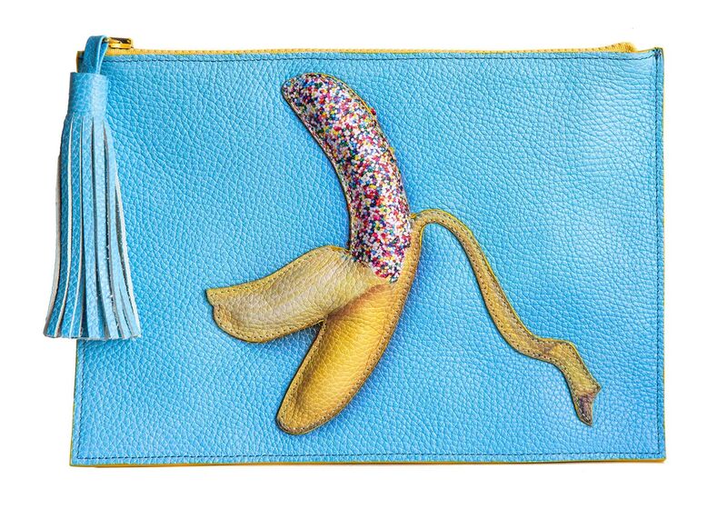 Kimberly Genevieve & Paige Gamble, ‘LIMITED EDITION SUGAR HIGH CLUTCH’, 2016, Fashion Design and Wearable Art, Talian pebbled leather, lined in suede, ArtStar
