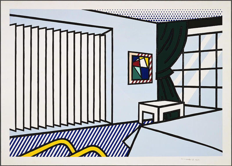 Roy Lichtenstein, ‘Bedroom’, 1991, Print, Serigraphy, Galería La Caja Negra