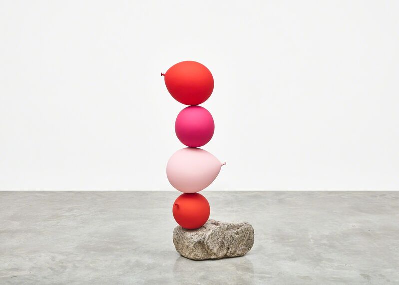 Gimhongsok, ‘Untitled (Short People) Red, Pink, Pink, Red’, 2018, Sculpture, Cast bronze, stone, Tina Kim Gallery