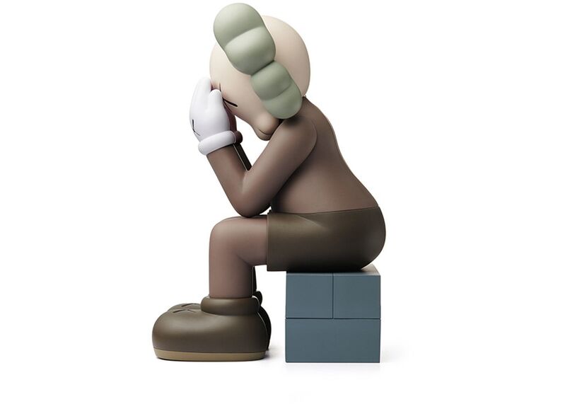 KAWS, ‘KAWS Passing Through Companion: set of 2 (2018)’, 2018 , Sculpture, Painted cast resin figurine, Lot 180