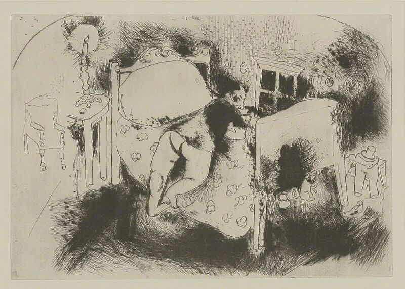 Marc Chagall, ‘Chichikov on His Bed’, 1927/1948, Print, Etching, Sworders