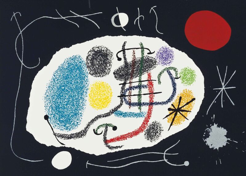 Joan Miró, ‘Joan Miro, Le Lézard aux plumes d'or, Louis Broder, Paris, 1971’, Print, The complete set of 15 lithographs in colors, on Rives paper, Christie's
