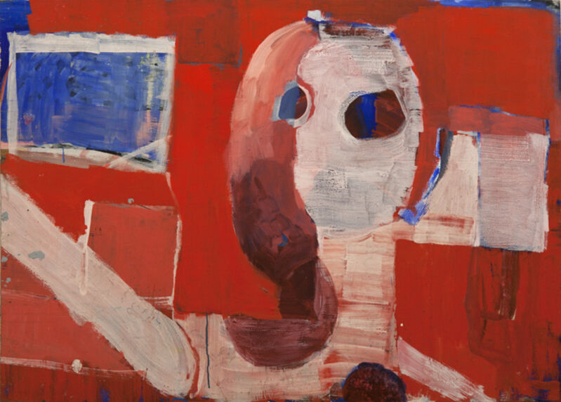 Joe Frost, ‘Head on Red’, 2015, Painting, Acrylic on board, Watters Gallery