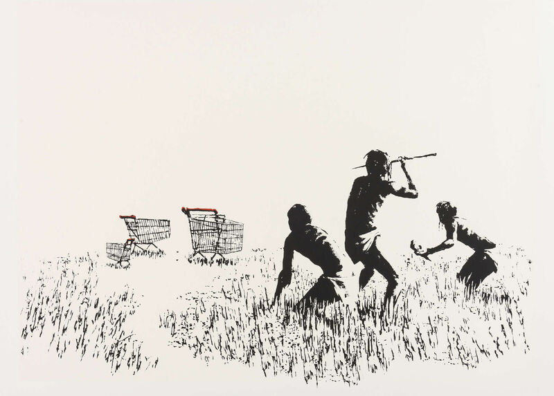 Banksy, ‘Trolleys (LA Edition)’, 2006, Print, Screen print in colours on wove paper, Tate Ward Auctions