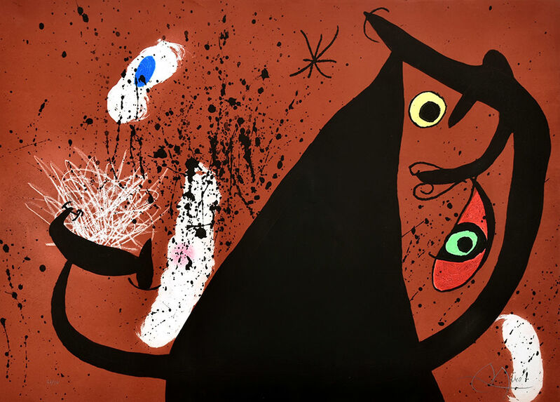 Joan Miró, ‘Frappeause de Silex (Flint Strike)’, 1973, Print, Color Etching, Aquatint and Carborundum, Masterworks Fine Art
