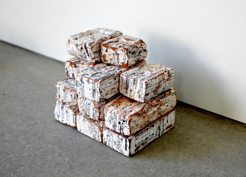 Stefana McClure, ‘Krazy Kat Bricks’, 2016, Sculpture, Paper wrapped vintage clay bricks, Bienvenu Steinberg & J