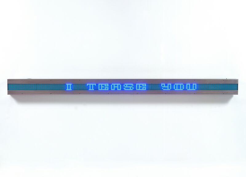 Jenny Holzer, ‘ARNO’, 2005, Sculpture, Horizontal LED sign: blue diodes, stainless steel housing and bezel, Cheim & Read