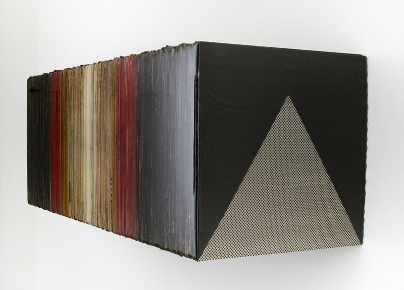 David Ellis, ‘Bird Pyramid’, 2016, Sculpture, Album covers, resin, wood, Joshua Liner Gallery