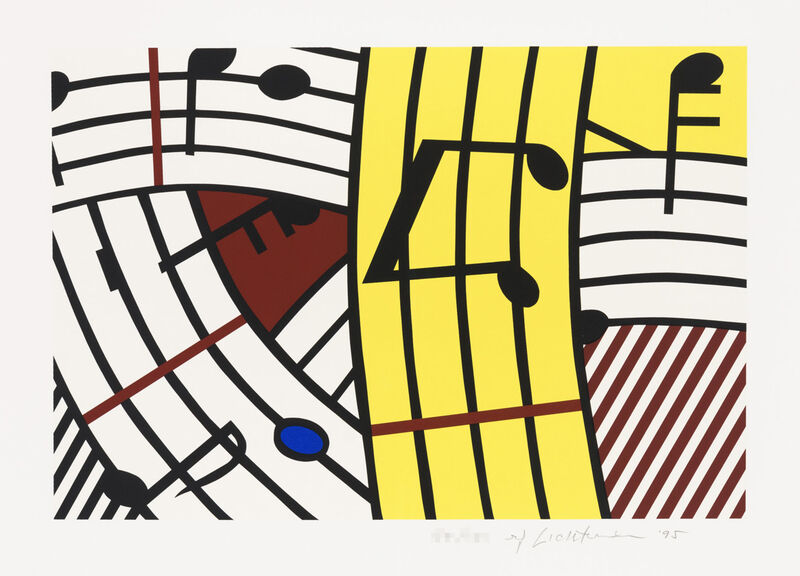 Roy Lichtenstein, ‘Composition IV’, 1995, Print, Original screenprint in 5 colors (white, yellow, red, blue, black) on wove paper bearing the “BFK Rives” watermark, Galerie d'Orsay