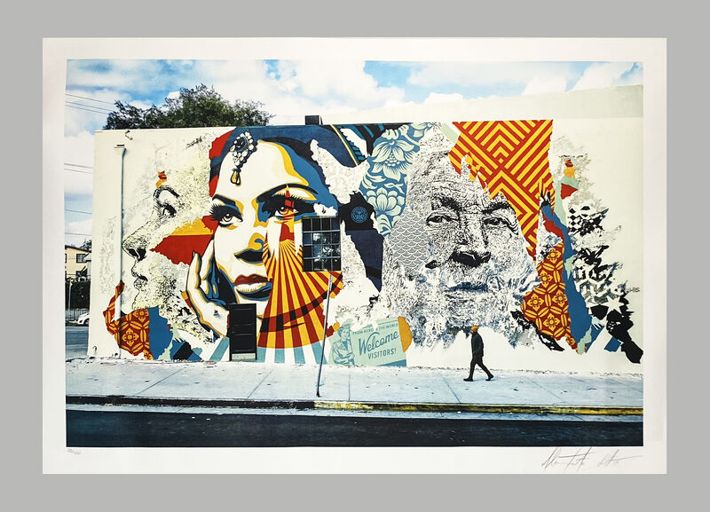 Shepard Fairey, ‘'American Dreamers V'’, 2019, Print, 7-color offset lithograph on deckled edge 240gsm BFK Rives fine art paper. Printed on a Marinoni press at Idem Studios, Paris., Signari Gallery