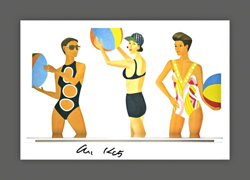 Alex Katz, ‘Alex Katz Cut Outs (Hand Signed)’, 2018, Ephemera or Merchandise, Offset lithograph card. double sided. hand signed. unframed, Alpha 137 Gallery Gallery Auction