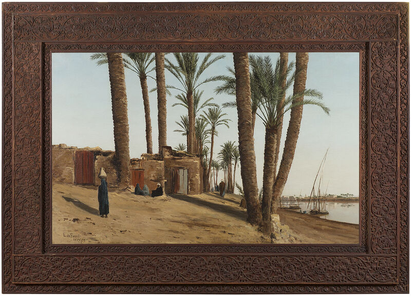 Lockwood de Forest, ‘Bank of the Nile Opposite Cairo, Egypt’, 1879/86, Painting, Oil on canvas, Debra Force Fine Art
