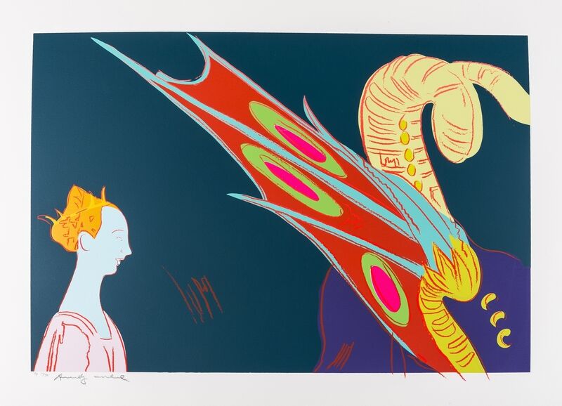 Andy Warhol, ‘Details of Rennaissance Paintings (Paolo Uccello St. George and the Dragon) (Feldman & Schellmann IIB.32)’, 1984, Print, The unique screenprint in colours, Forum Auctions