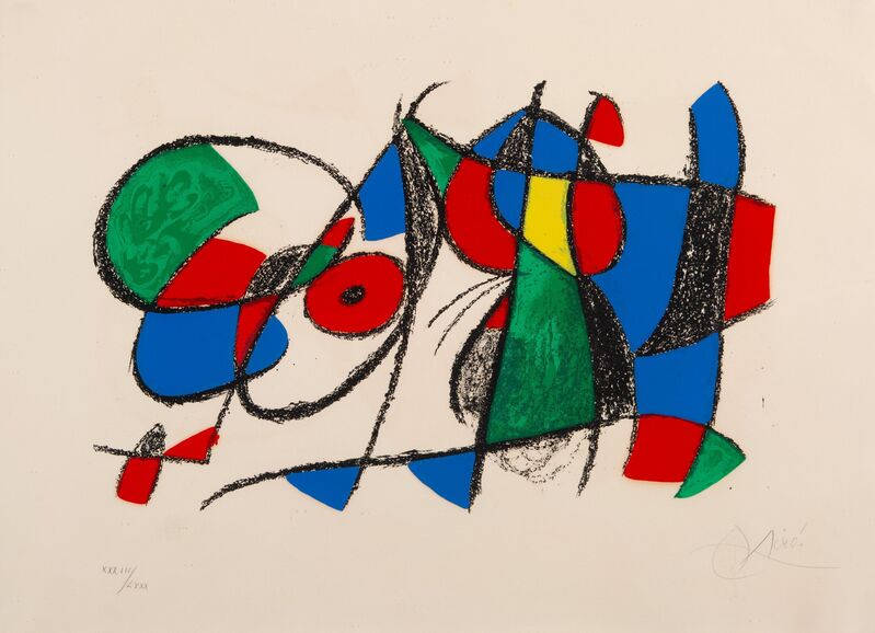 Joan Miró, ‘Plate VIII, from Joan Miró Lithographe II’, 1975, Print, Lithograph in colors on Arches paper, Heritage Auctions