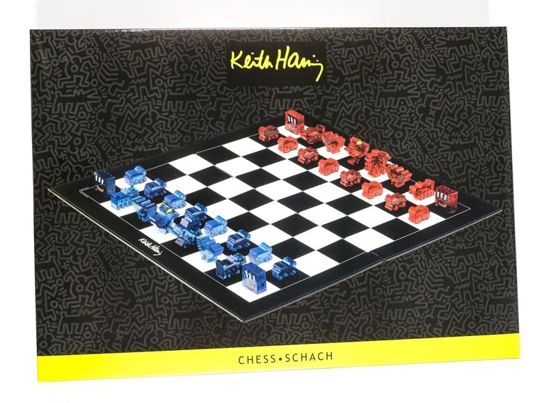 Keith Haring, ‘Chess Set’, 2001, Design/Decorative Art, The complete set, comprising 32 cast resin multiples and the printed cardboard chessboard, Forum Auctions