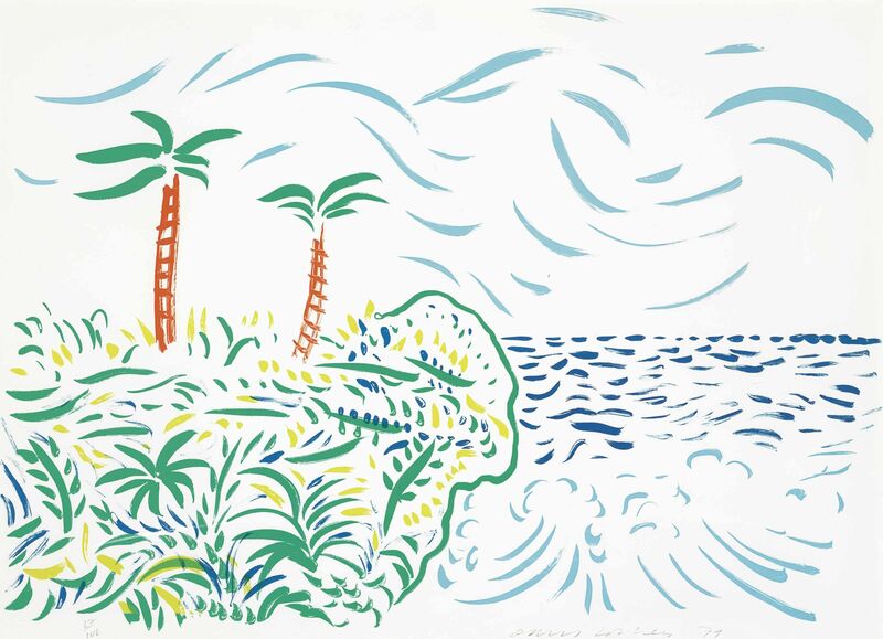 David Hockney, ‘Bora Bora’, 1979, Print, Lithograph in colors, on Arches 88 paper, Upsilon Gallery