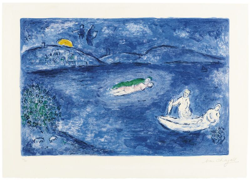 Marc Chagall, ‘L'Echo, from Daphnis et Chloé’, 1961, Print, Lithograph in colors, on Arches paper, Christie's