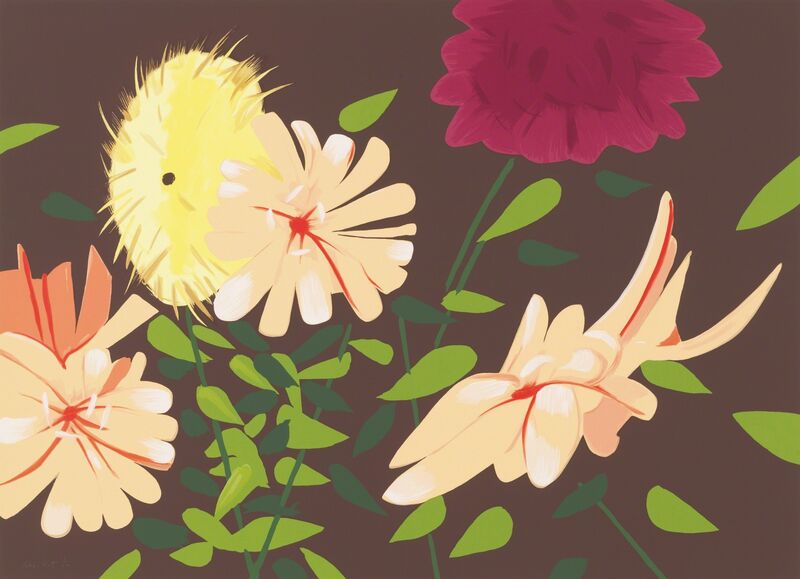 Alex Katz, ‘Late Summer Flowers’, 2013, Print, Silkscreen in 38 colors on 4-ply Museum Board, Frank Fluegel Gallery