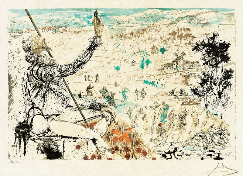 Salvador Dalí, ‘L'Age d'Or de Don Quichotte’, Print, Lithograph, Seoul Auction