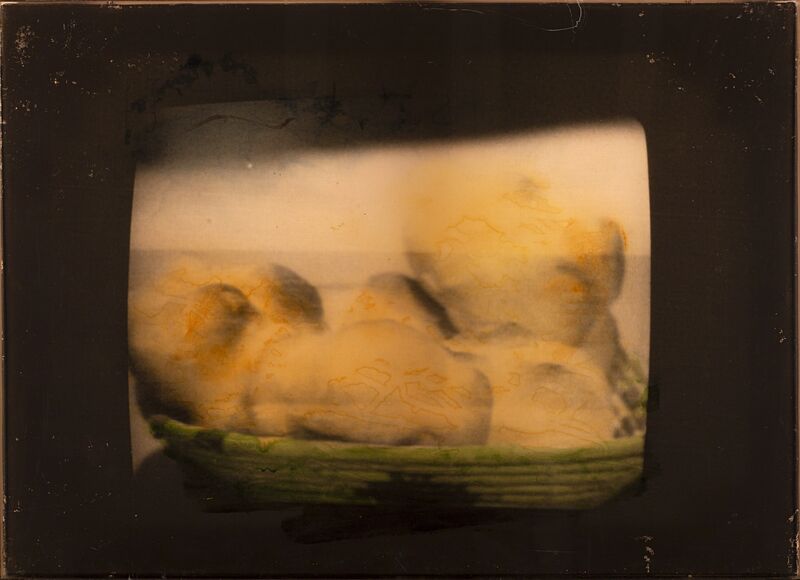Mario Schifano, ‘Untitled’, 1977, Mixed Media, Enamel on canvas emulsified in plexiglass case, Il Ponte