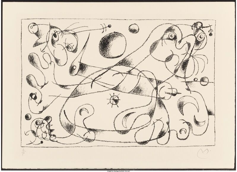 Joan Miró, ‘Untitled, from Suite pou Ubu Roi (two works)’, 1966, Print, Lithographs on Arches paper, Heritage Auctions