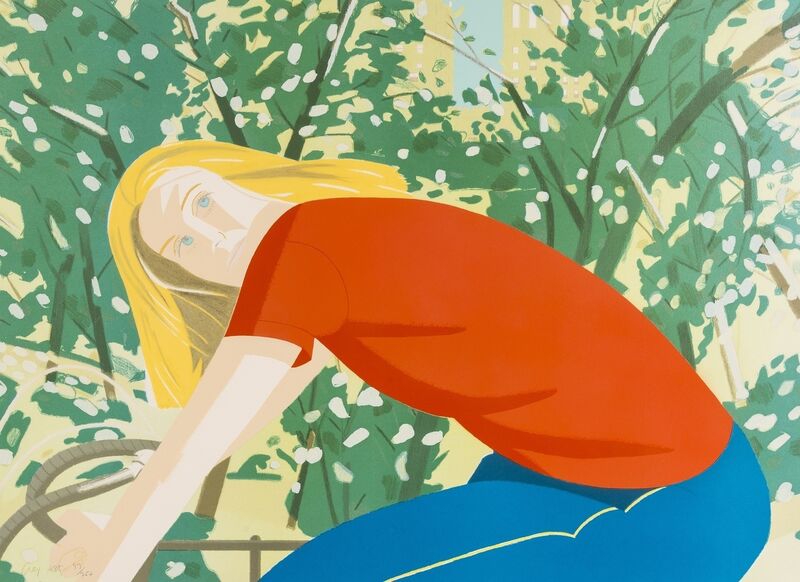 Alex Katz, ‘Bicycle Rider (Schröder)’, 1982, Print, Lithograph printed in colours, Forum Auctions