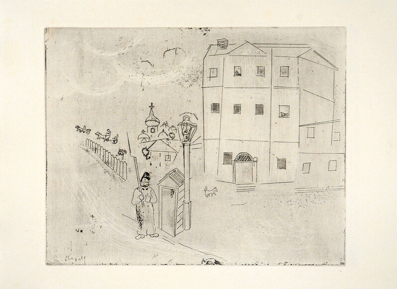 Marc Chagall, ‘Le Tribunal’, 1948, Print, Etching, Goldmark Gallery