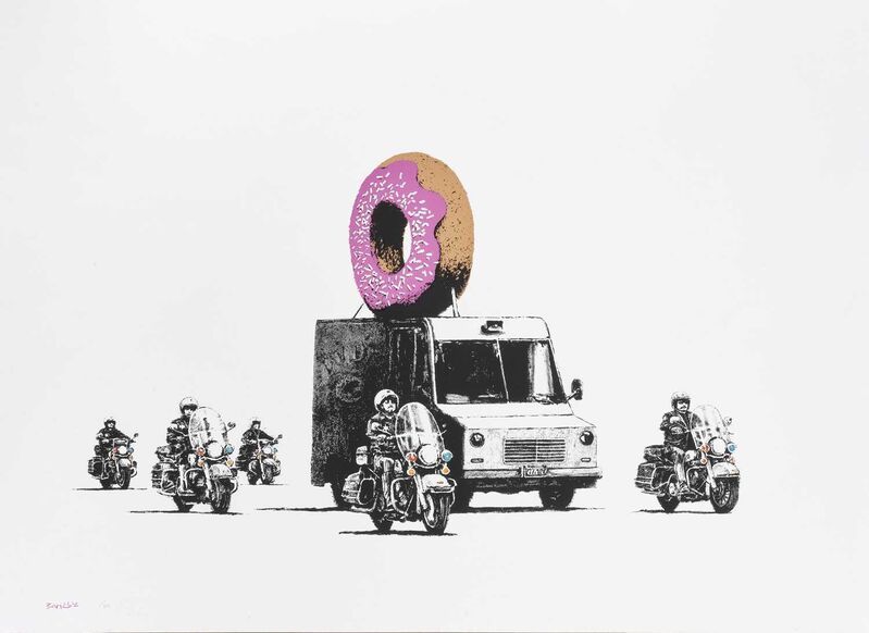 Banksy, ‘Donuts (Strawberry)’, 2009, Print, Screenprint in colours on Arches 88 paper, Tate Ward Auctions