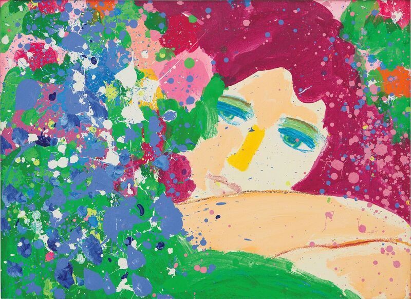 Walasse Ting 丁雄泉, ‘I Think Of You’, 1985, Painting, Acrylic on canvas, Phillips