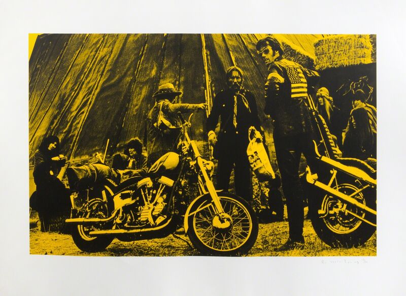 Russell Young, ‘Easy Rider (Yellow)’, 2007, Print, Screenprint on paper, Julien's Auctions