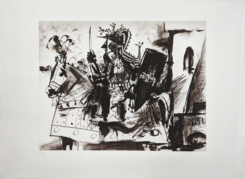 Pablo Picasso, ‘CAVALIER EN ARMURE’, 1979-1982, Reproduction, LITHOGRAPH, Gallery Art