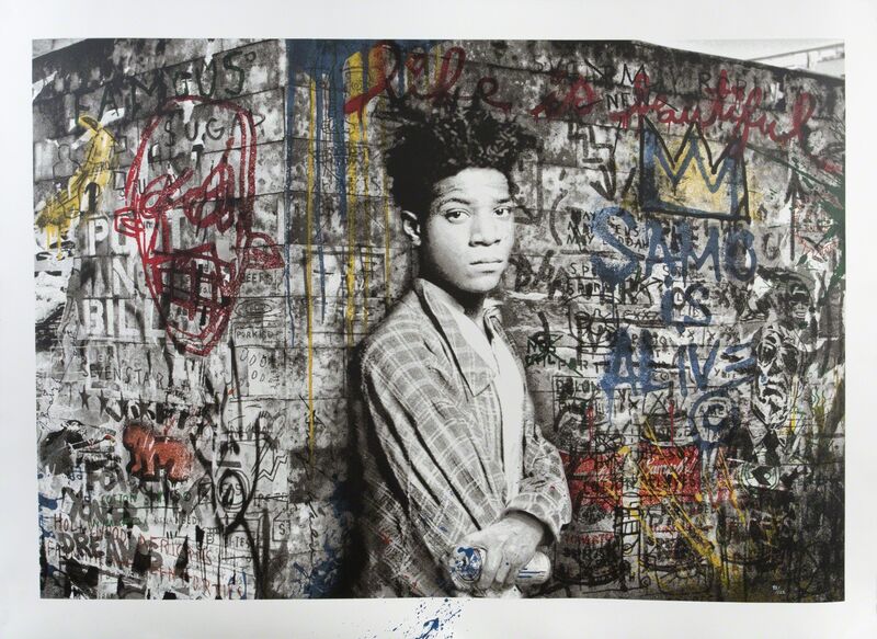 Mr. Brainwash, ‘SAMO is Alive’, 2016, Print, Screenprint on paper hand-embellished with acrylic, Julien's Auctions