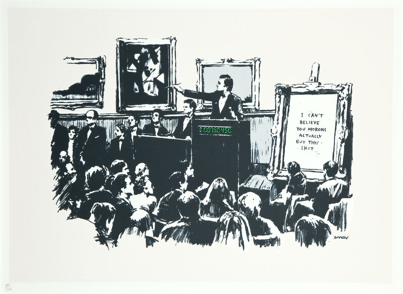 Banksy, ‘Morons’, 2007, Print, Screenprint in colours, Forum Auctions