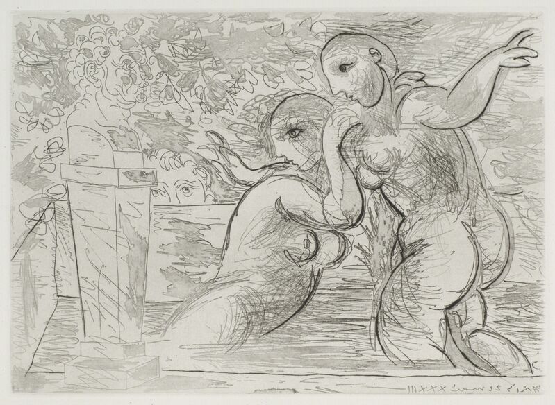 Pablo Picasso, ‘Les Baigneuses Surprises’, 1933, Print, Etching and drypoint on paper, Odon Wagner Gallery