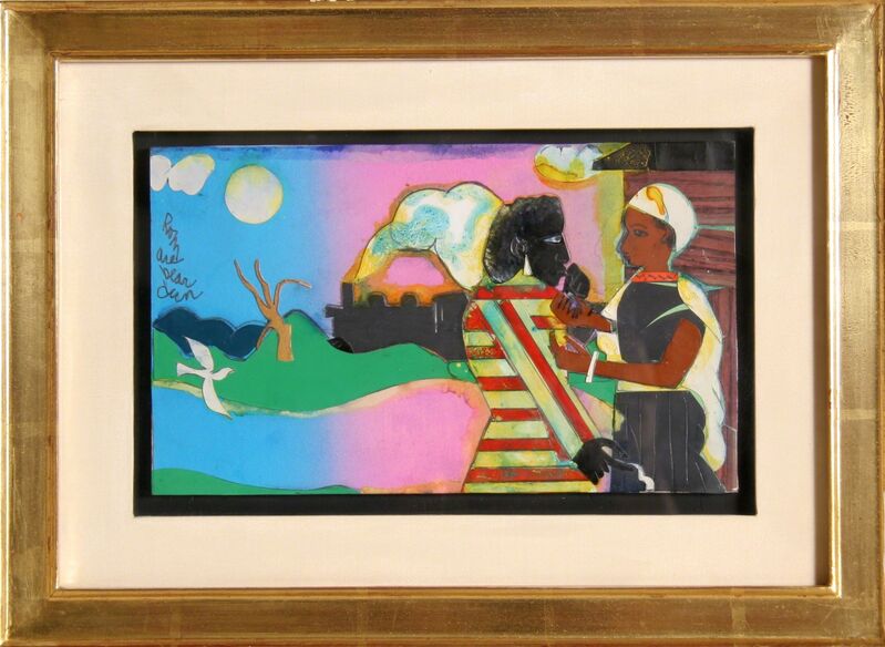 Romare Bearden, ‘Memories #2’, 1981, Drawing, Collage or other Work on Paper, Ink, Dye Paint & Collage, RoGallery