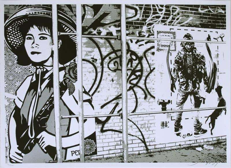 Shepard Fairey, ‘Revolution Girl’, 2007, Print, Serigraph, Leviton Fine Art