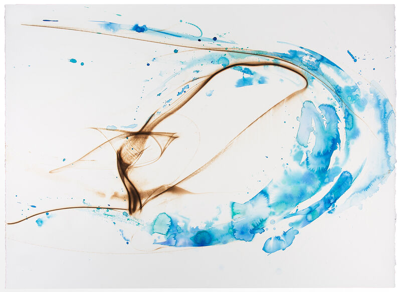 Etsuko Ichikawa, ‘Vitrified 2120’, 2020, Drawing, Collage or other Work on Paper, Glass pyrograph and watercolor on paper, Winston Wächter Fine Art