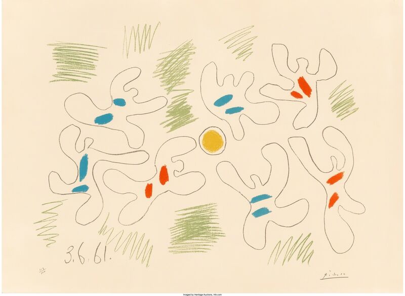 Pablo Picasso, ‘Football’, 1961, Print, Lithograph in colors on Arches paper, Heritage Auctions