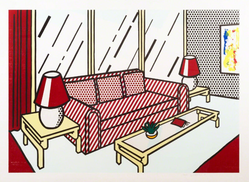 Roy Lichtenstein, ‘Red Lamps’, 1990, Print, Lithograph, woodcut, and screenprint on 4-ply Paper Technologies Inc. Museum Board, Upsilon Gallery