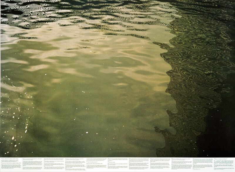 Roni Horn, ‘Still Water (The River Thames, for Example) (detail) ’, 1999, Photography, 15 framed photographs and text printed on uncoated paper, Fondation Beyeler