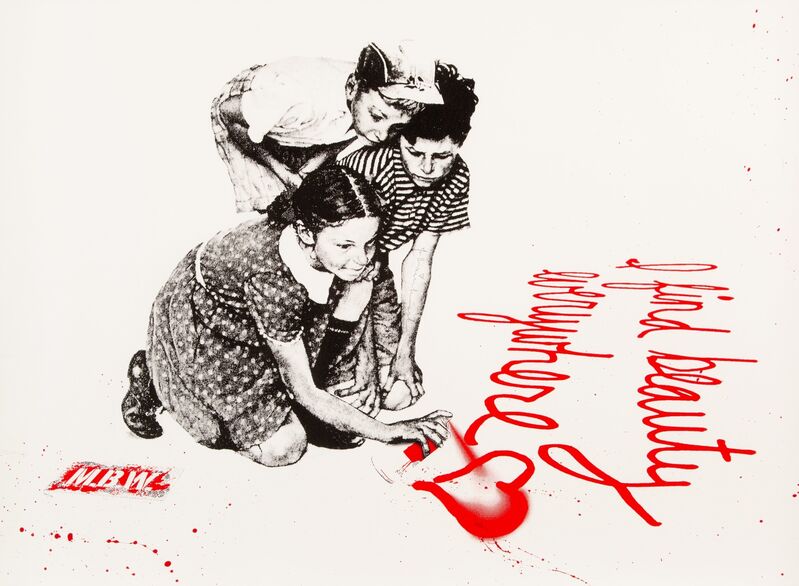 Mr. Brainwash, ‘I Find Beauty Everywhere (Red)’, 2010, Print, Screenprint in colors with spray paint on Archival Art paper, Heritage Auctions