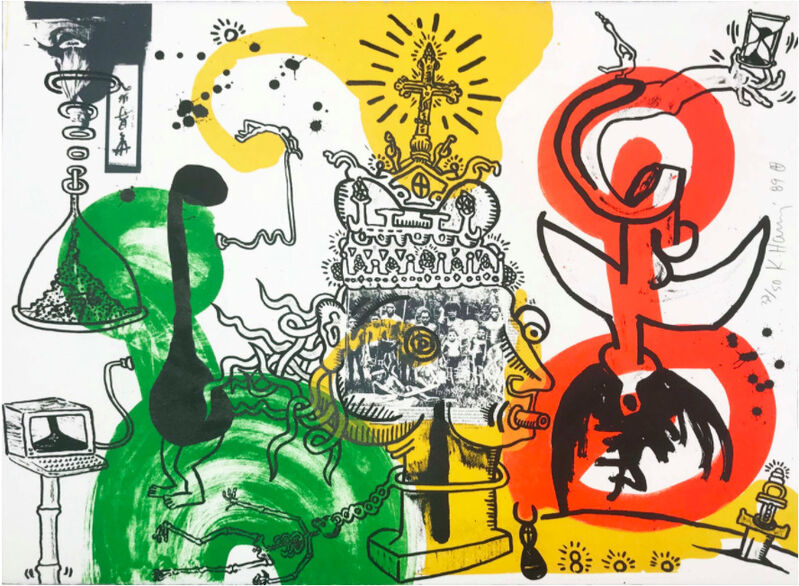 Keith Haring, ‘The King’, 1989, Print, Lithograph, ARUSHI