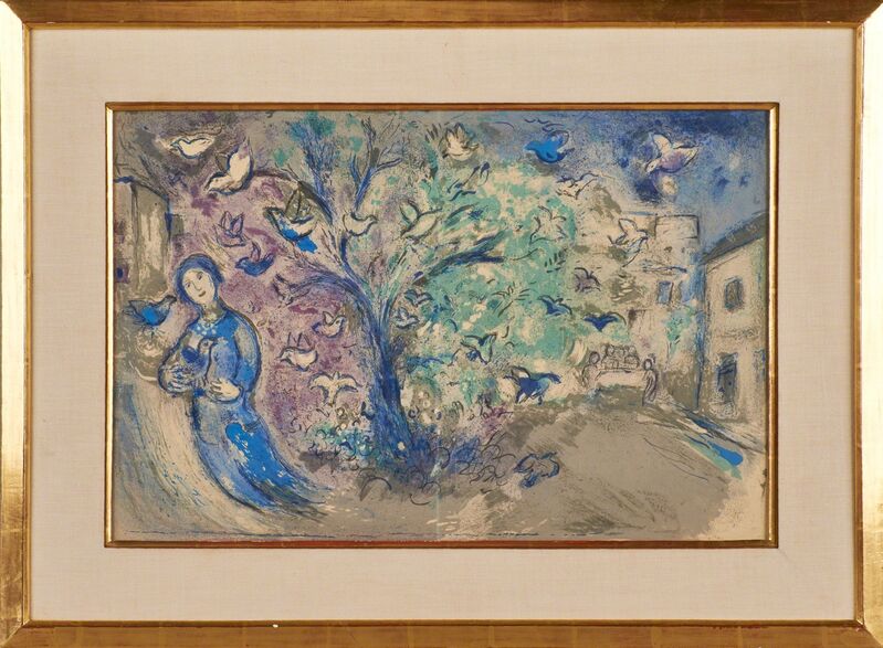 Marc Chagall, ‘The Bird Chase, from Daphnis and Chloe’, 1961, Print, Lithograph in colors (framed), Rago/Wright/LAMA